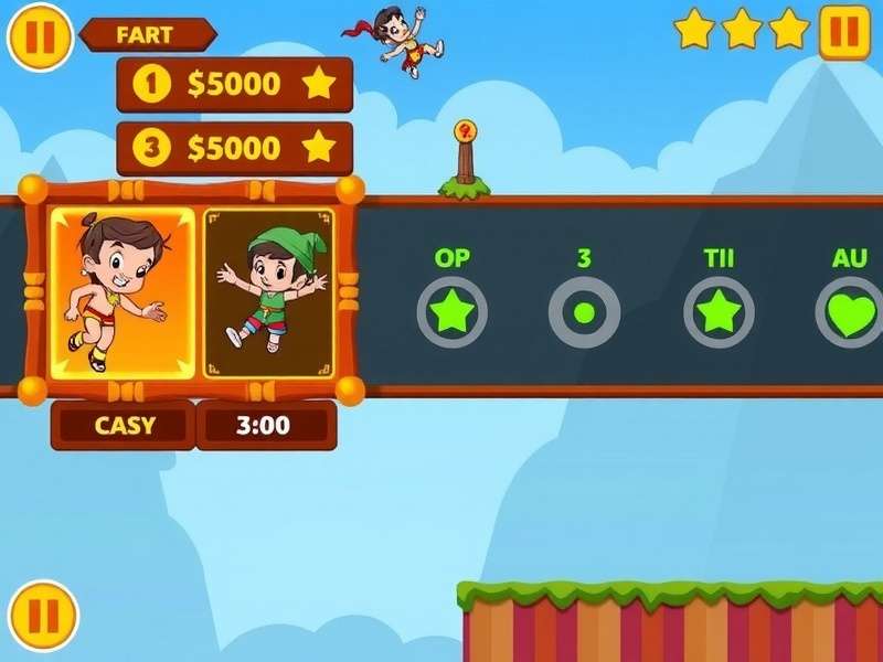 Chhota Bheem Circus Acrobat level progression